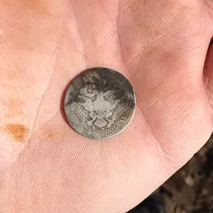 1908..bout 4" deep at a tree base.