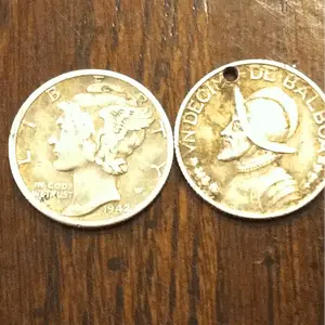 My first merc and a 1932 Panamanian dime