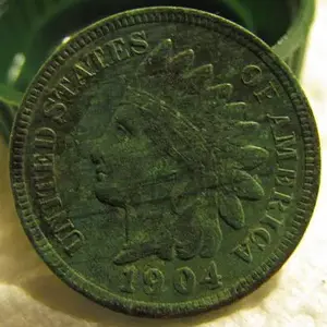 Cleaned up a bit a nice 1904 Indian Head cent. 3/17/13