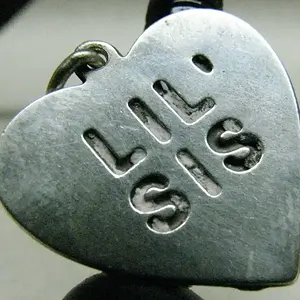 DV ITALY 925 STERLING SILVER LIL SIS CHARM 3 16 13