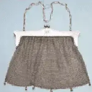 Large monogrammed Chainmail Purse, 1920s.
Sterling .925, heavy.
*Est. value - $450