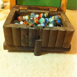 I believe this is also a Tramp Art type of box. It even has a puzzle kind of lock.