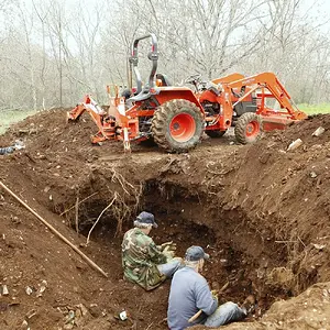 I'm a lazy bottle digger. Took the backhoe to an old dump site