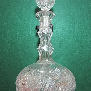 Media 'ABP Gooseneck Decanter: American Brilliant Period Cut Glass. est. value $800.' in album 'Thrift Shop Finds'