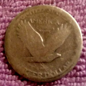 Standing Liberty Quarter
"No Date"
Found 4/29/13
Steens, MS