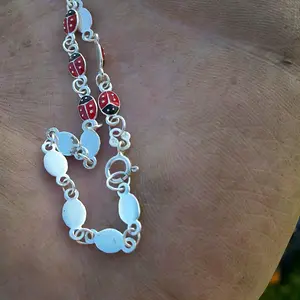 A tiny silver bracelet