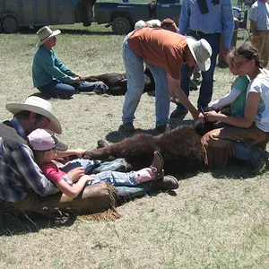 Stretch out that calf.    (Pink Boots)