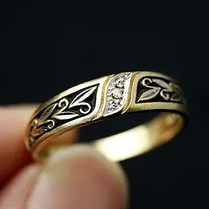 Mans 14k diamond ring found in the Texas surf with a Whites Surfmaster PI