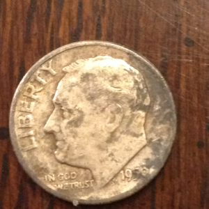 A 1950-d dime found 5/26/13