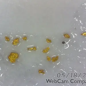 My first gold. oh thats magnified 150x, some TINY shit.