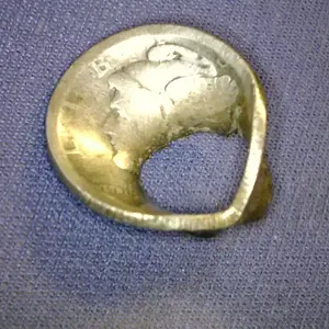1918 Mercury dime shot