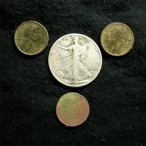 1943 Walking Liberty, 3 wheats
