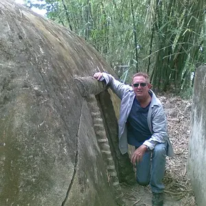 Viet cong bomb shelter.

Ving Long Vietnam