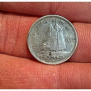 1947 Canada Silver Dime