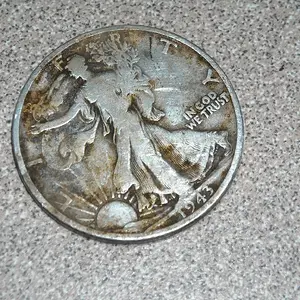 First Silver EVER!! ~ 1943 Walking Liberty - 9-10-2009
Leslie CT_Fort Worth