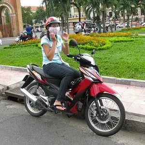 Saigon in front of the french cathedral built 1880's.
