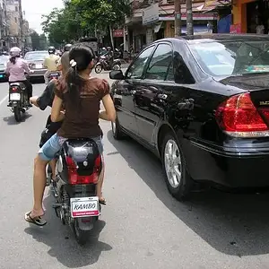 little kid riding electric bike