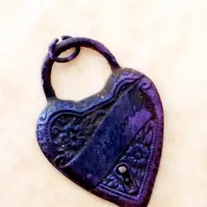 Locket found at old school.  It is etched with the name "Laverne".  One of my favorite finds ever.