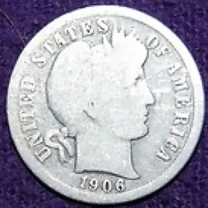 1906 Silver Dime, churchyard