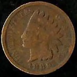 1889 Indian Cent, churchyard