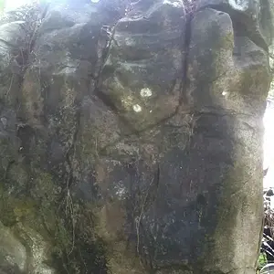 site 4: marker... look the arrow pointer downward...beside the marker carve of    XI