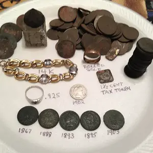Sweet dirt hunt, bracelet is 14k :)