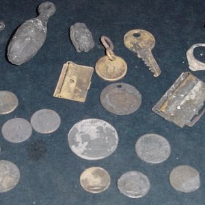 OLD SALTWATER BEACH HUNT 
- YOU FIND THOSE OLD BEACH TAGS AND BRASS BATHING SUIT BUCKLES - ITS A GOOD SIGN