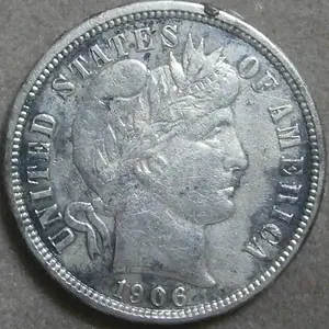 1906-O dime found 1976 Ft. Worth