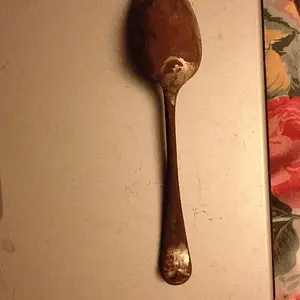 Old silver plated spoon