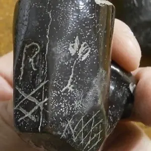 clay pipe decorated