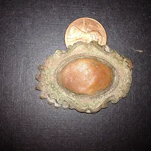 Leather broach or horse tack, a picture can be placed in it