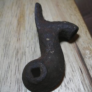 Percussion Musket hammer found in an area Confederates raided