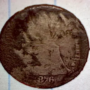 1876 CC Seated Dime