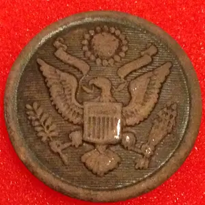 US Army Great Seal Button WWI Era