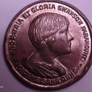 Gloria Swanson movie token