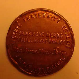 Gloria Swanson movie token back