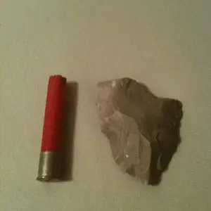 Worked Indian scraper or spear head found in San Antonio Texas