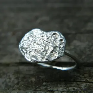 Sterling silver abstract ring