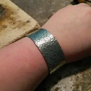 Pewter cuff I did a while back