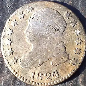 1824 dime
