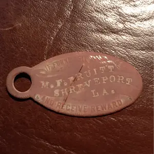 Luggage tag 1909