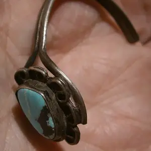 silver and turquoise