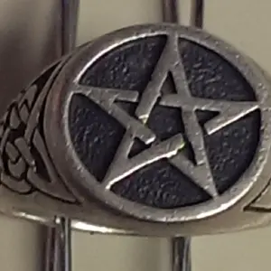 Silver Pentacle Ring