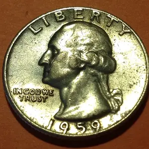 1959 Silver Quarter
Found 04/06/14
Wear Point, Ms.