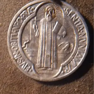 Silver religious pendant