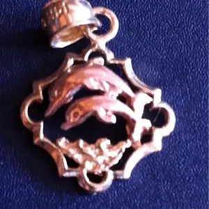 14k dolphin charm