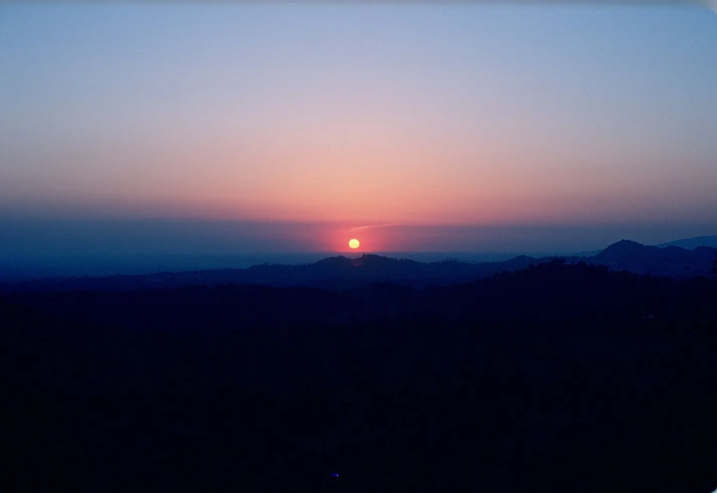 0178 Sunset between Sisters