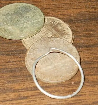 11-8-14 Very small silver ring.