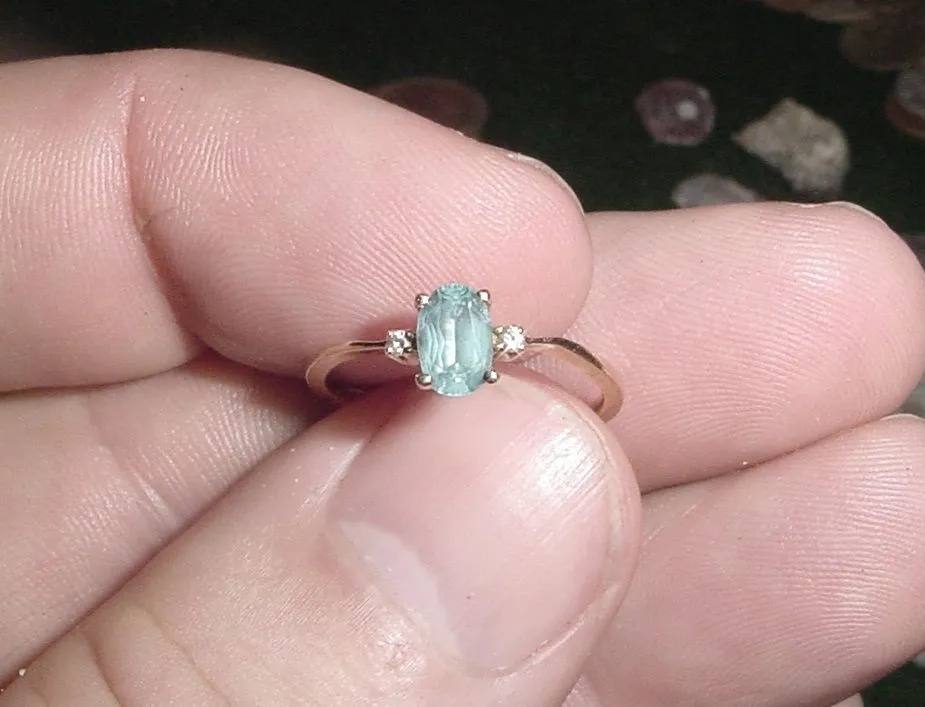 14K AQUAMARINE