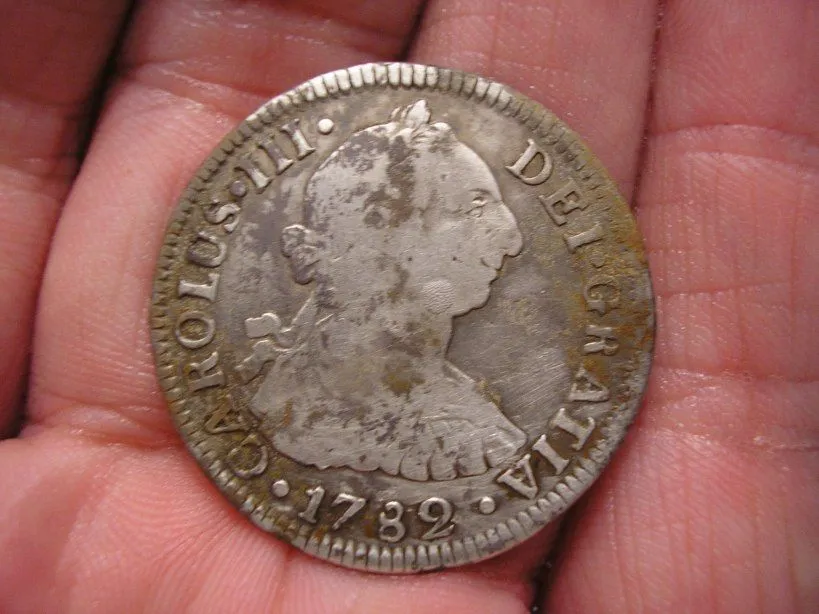 1782 Carolus III 2 Reale - Found August 2009